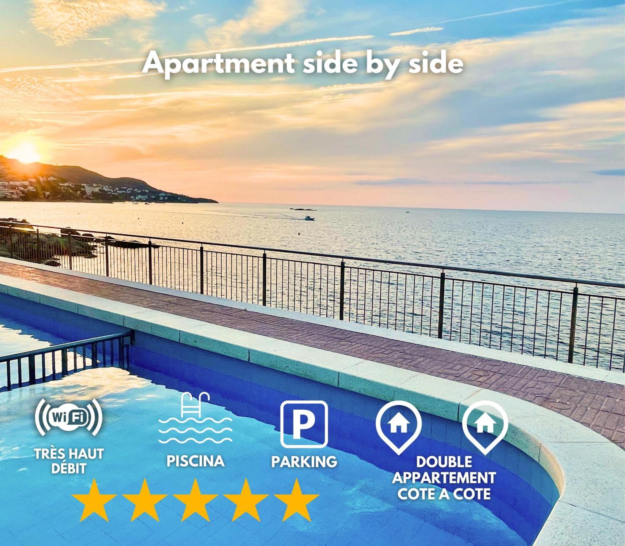 Magnifique Appartement En Front De Mer, Caneylles Roses Eksteriør bilde
